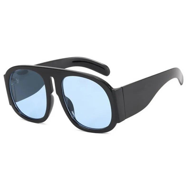 New Luxury  Wave Mask Sunglasses Women Fashion One Piece Sun Glasses For Men Oversized Oval Trending Sunglasses