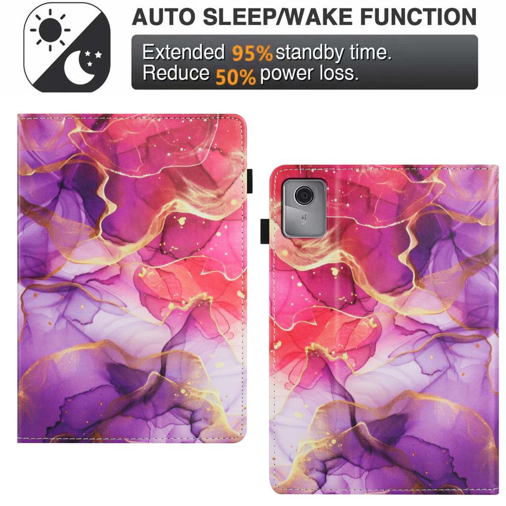 Tablet Case For Lenovo Tab M11/Xiaoxin Pad 11 2024 Pattern Leather Cover with Auto Sleep/Wake, Card Holder