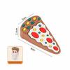 Silicone Silicone Door Stopper Shock Absorbent Reusable Anti-collision Stopper Cartoon Pizza Design No Drilling Required