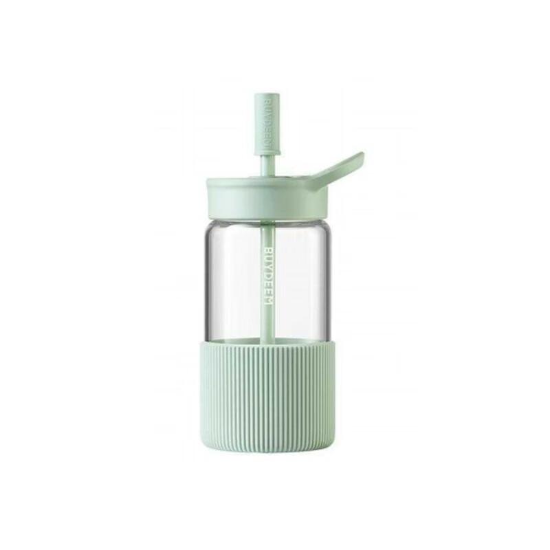 Buydeem 500ml High Borosilicate Glass Straw Cup