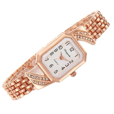 Fashion Women Watch Square Business Diamond Rectangular Luxury Stainless Steel Quartz Watch Casual Clock Gift Watches for Woman