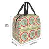 Gleason 1892 Flat Earth Map Research Flat Earth Insulated Lunch Bag for Women Children Food Boxes Thermal Lunch Box Tote