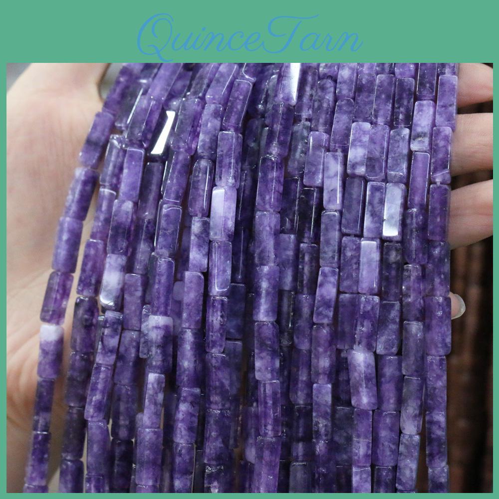 Cylindrical Rectangular Punch Rainbow Semiprecious Loose Beads Charms 36 Cm For Necklace Bracelet Anklet Earring Craft