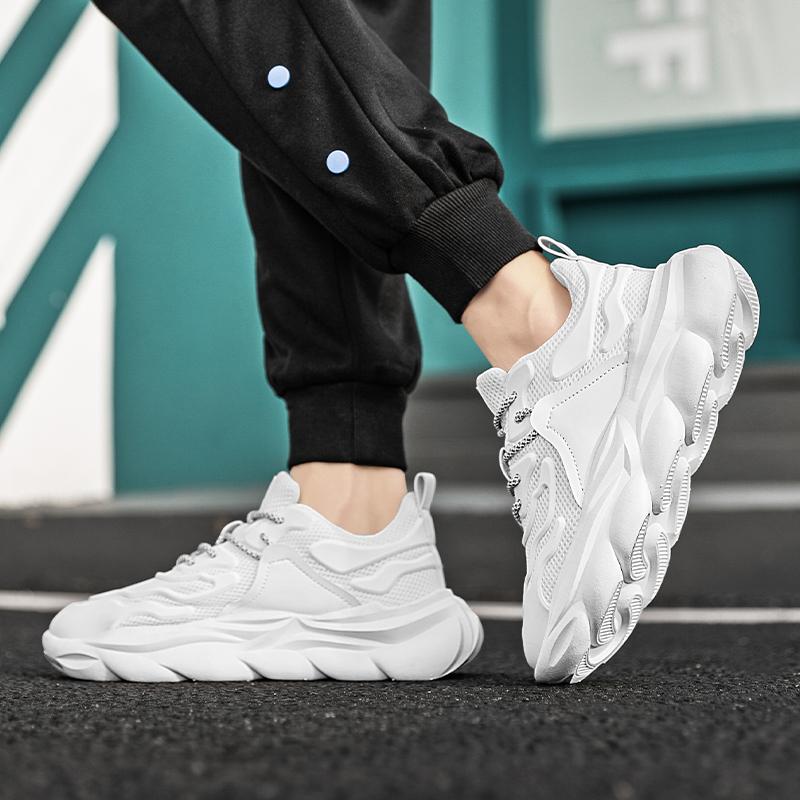 Chunky Sneakers Neue Mode Sportliche Freizeitschuhe Herren Atmungsaktiv Rutschfest Plateauschuhe Tenis Masculino Sportschuhe für Herren