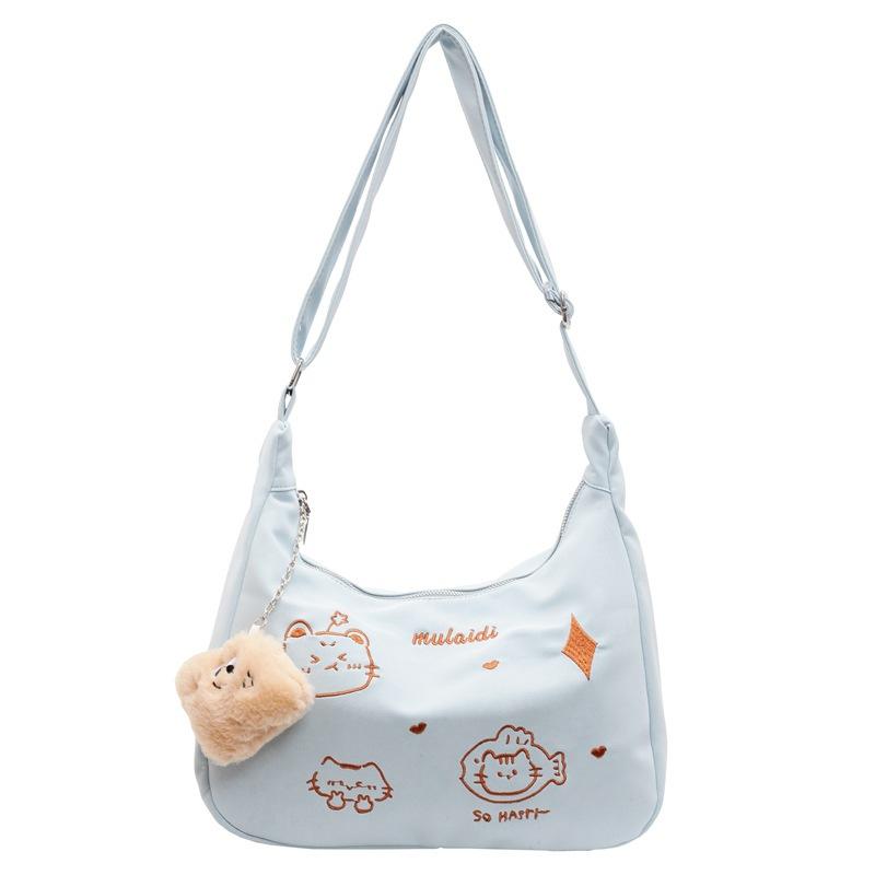 Cartoon Simple Large-capacity Bag, High-end Women's Bag, Fashionable and Cute Messenger Bag, Commuter Versatile Dumpling Bag