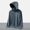 Men’s Summer UPF 100 Sun Protection Jacket Lightweight Breathable UV Protection Hoodie with Detachable Wide Brim Hat