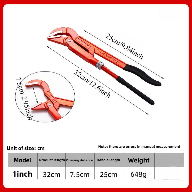Water Pump Pliers Quick-Release Plumbing Tube Key Pipe Wrench Plier Adjustable Clamp Household Multi-function Hand Tools