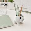 Smooth Texture Pot 2 Pcs Dog Planter Pot, Funny 3D Printed Animal Planter, Stable Small Cute Puppy Flower for Home Office Indoor Outdoor Decor