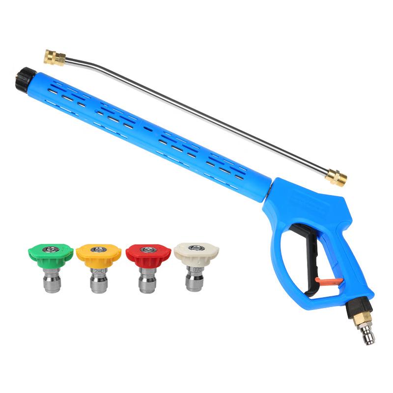OLOMM High-Pressure Washer Gun with 1m Extension Rod M14x1.5 External Thread
