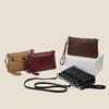 Elegant Crossbody Bag with Textured Finish and Dual Zip Pockets