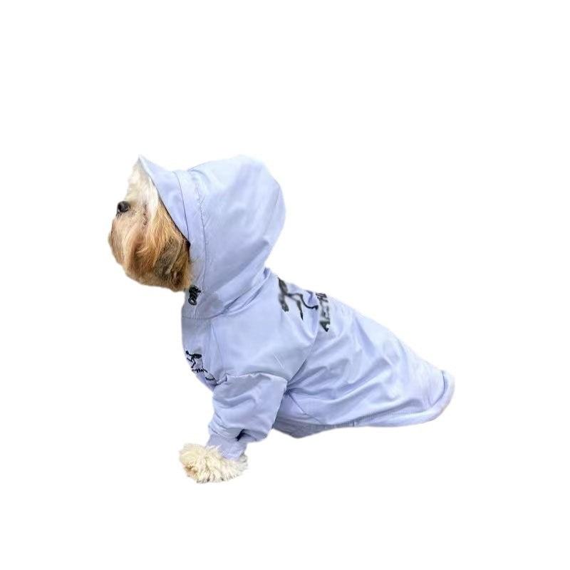 Dog jacket ancestor dog autumn and winter velvet teddy than bear schnauzer French bucket windproof warm pet clothes