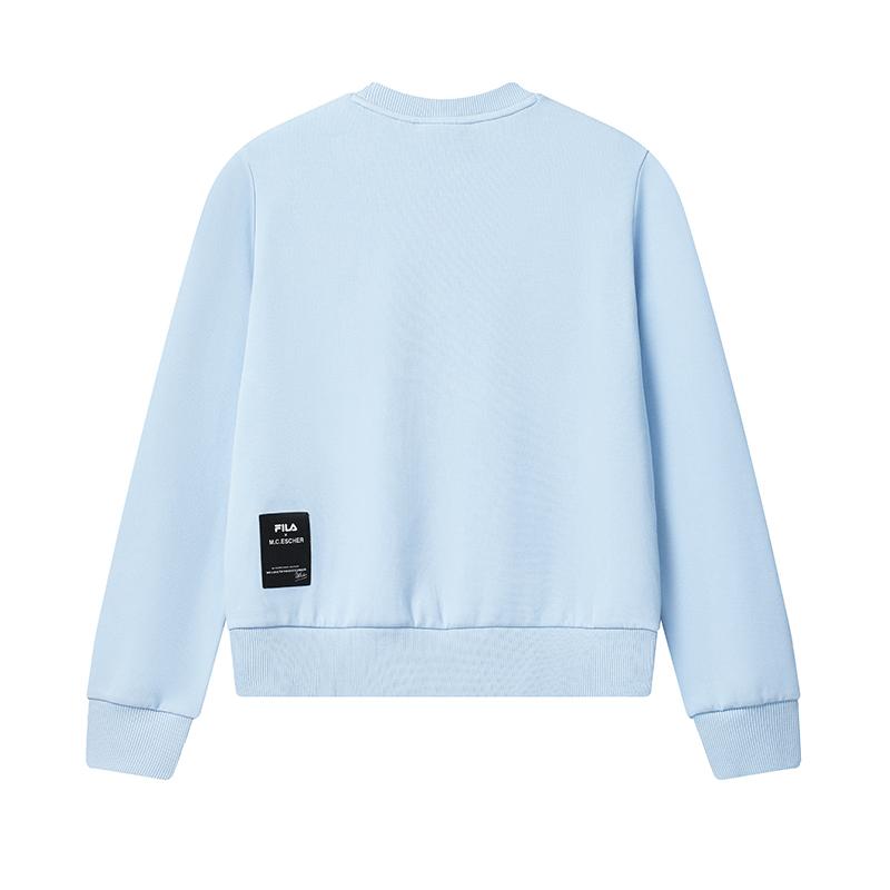FILA Heritage Crew Neck Pullover Comfortable Simple Sweatshirt Women sweatshirt F11W548230FLB