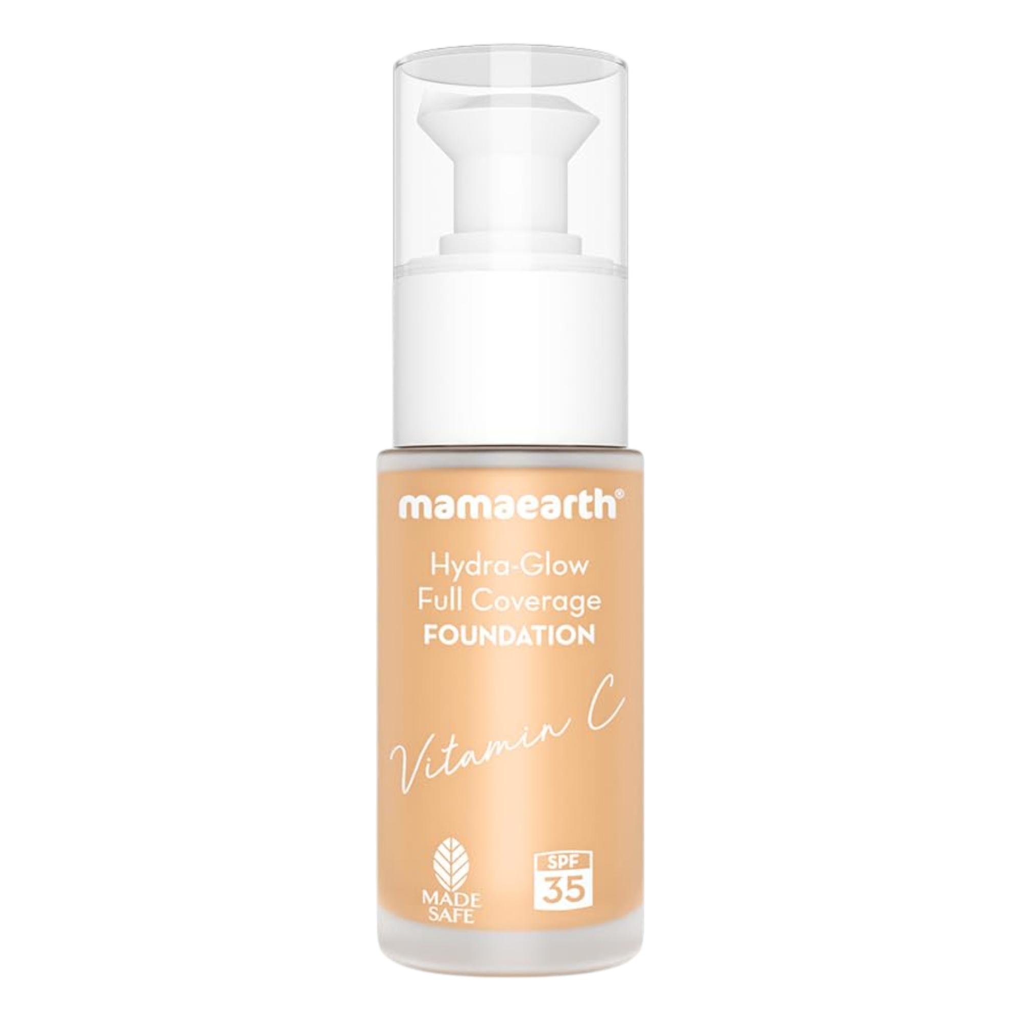 

Mamaearth Hydra-Glow Liquid Foundation SPF 35 Full Coverage Dewy Finish 12 Hour Long Stay 30 Ml (02 Crème Glow)