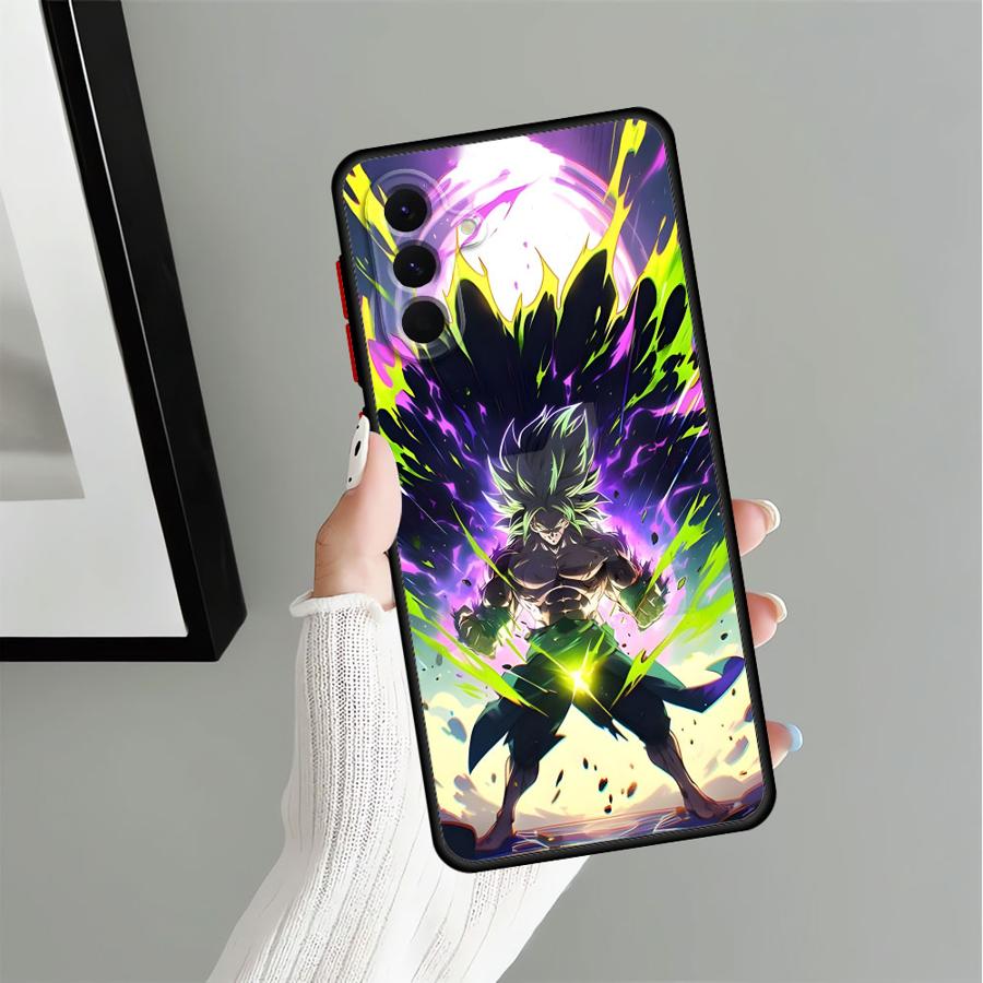 Dragon Ball Broli Goku Case for Samsung Galaxy A35 A36 A25 A26 A54 A22 A73 A52 A56 A24 A53 A21s A34 Back Phone Cover