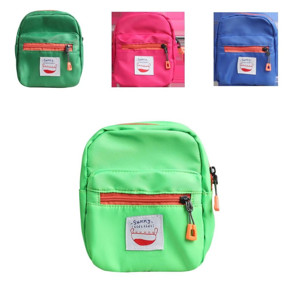 Fashionable Unisex Kids Bag Lightweight Canvas Spring Design With Cute Letter Motif