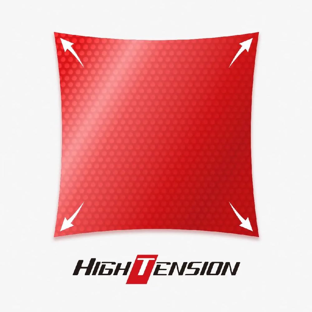 Butterfly Table Tennis Made in Japan Rubber Glazer 09C Soft Back Adhesive High Tension Red Extra Thick 06110 (006)