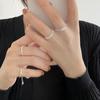 Minimalistischer ausziehbarer Ring im koreanischen Stil für Damen – Retro Cool Mode Zeigefinger-Accessoire