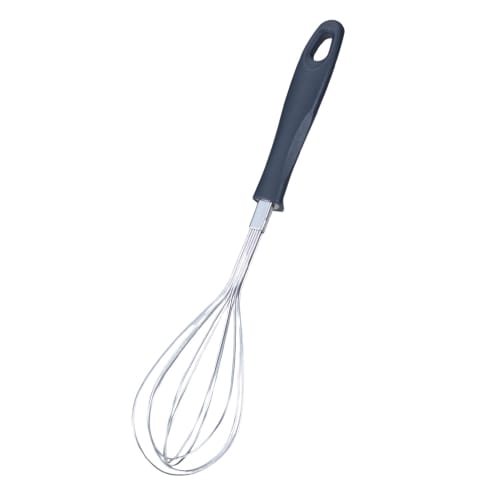Takagi Stainless Steel Whisk, Dark Brown, 26cm Long, Hand-Fit, Perfect for Baking, Cooking, and More, Handle Fits in the Hand, Dishwasher Safe, Made i