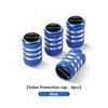 For KIA 4pcs Metal Car Wheel Tire Valve Stem Cover Decoration Accessories Sportage 2016 2017 2018 Sephia Stonic Carens RUAJC1