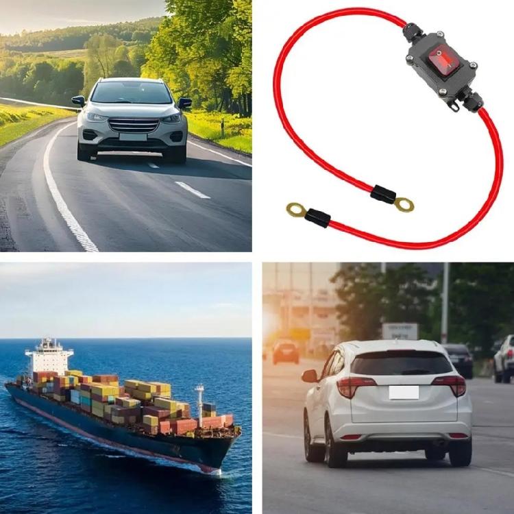 12-24V 30A Waterproof DPST Double Side Wiring Cable Switches with Quick Connect/Disconnect On Off Universal for Motorcycle