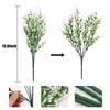 10pcs Simulated Plant Plastic Lavender Wheat Ears Indoor and Outdoor Decorative Purple Lavender Fake Flowers Wedding Decoration