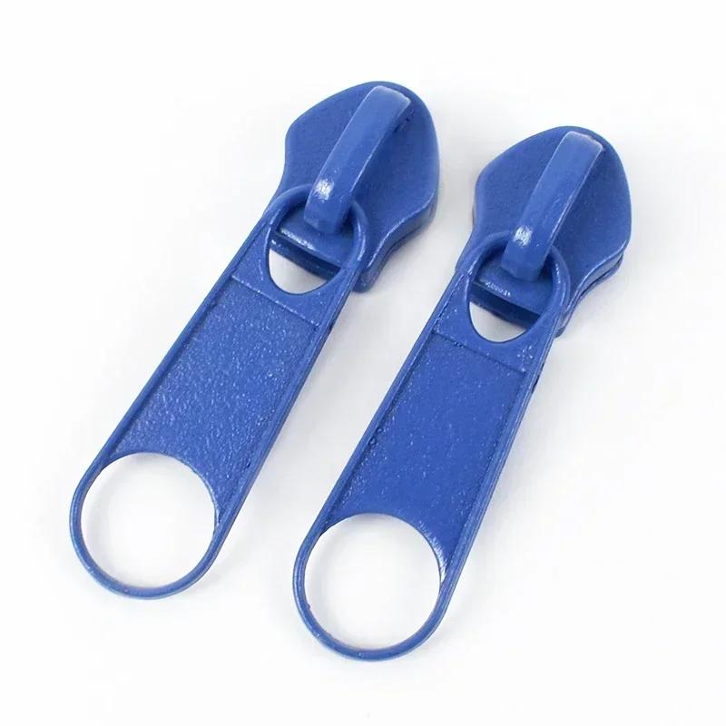 10/20/50Pcs 3#5# Meetee Rainbow Nylon Zipper Slider Backpack Jacket Zips Heads Decorative Zip Puller Repair Kit Sewing Accessory