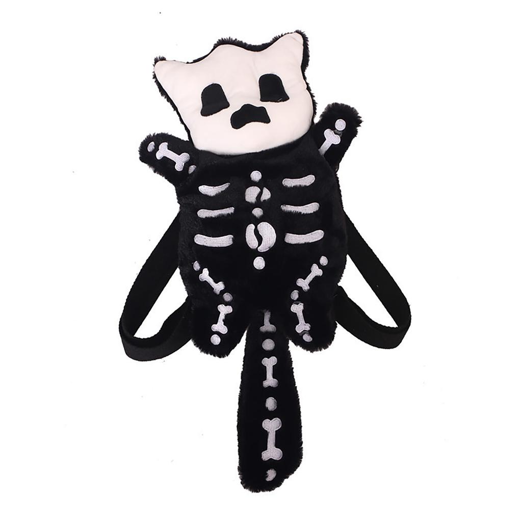Cartoon Cute Children's Backpack 2023 New Parent-child Travel Backpack Personalized Plush Little Ghost Head Travel Bag