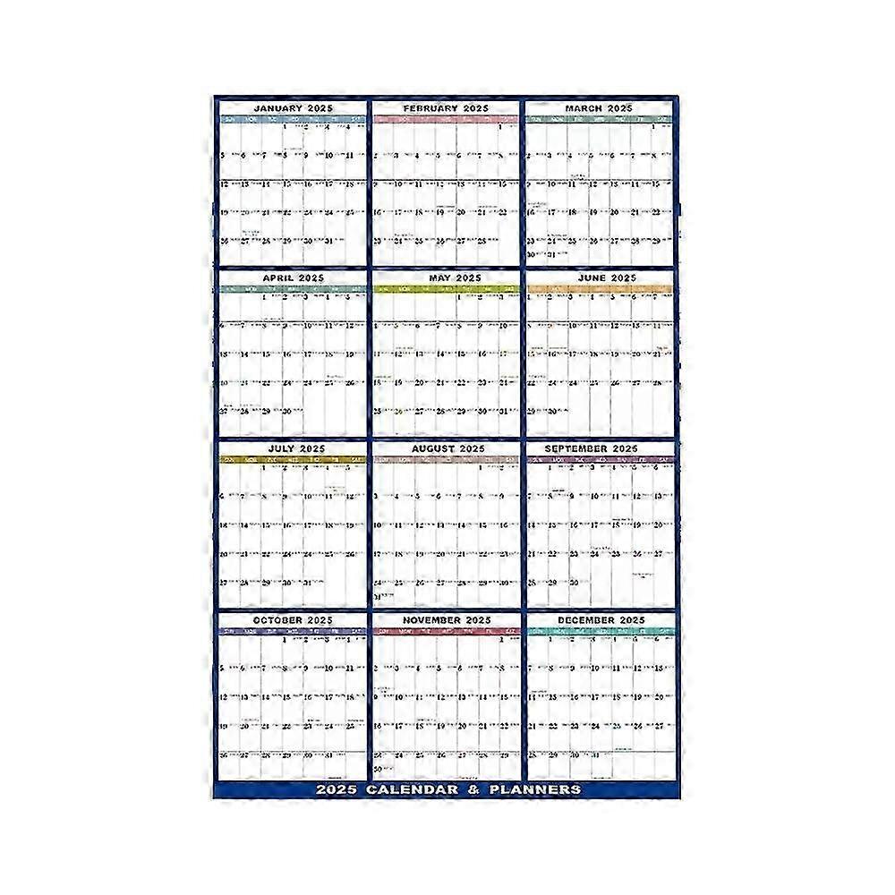23 x 35 in. 2025 Wall Calendar Dry Erase - Large Calendar Wet and Dry Eraseable
