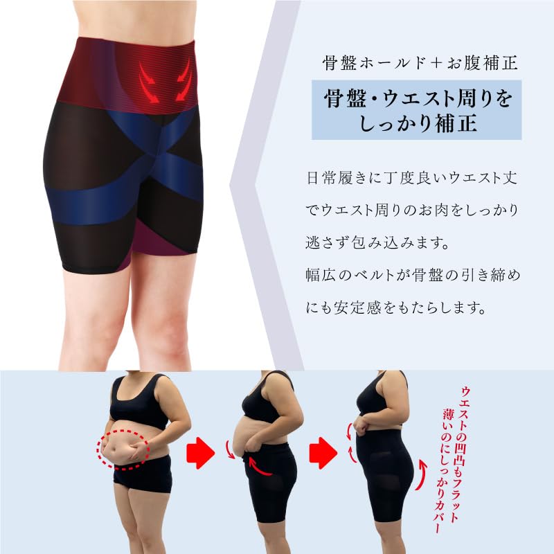 Draina Shape Slim Fit Plus Tummy Posture No Comfortable Girdle, Body-Concealing, Thin, Size, Semi-High Waist, 3/4 Length, Control, Smoothing,