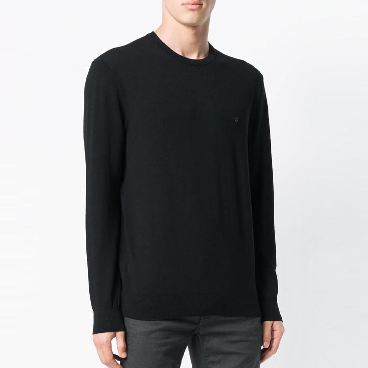 Emporio Armani Fitted Knitwear Men's Black 8N1MA-11MPQ-Z999