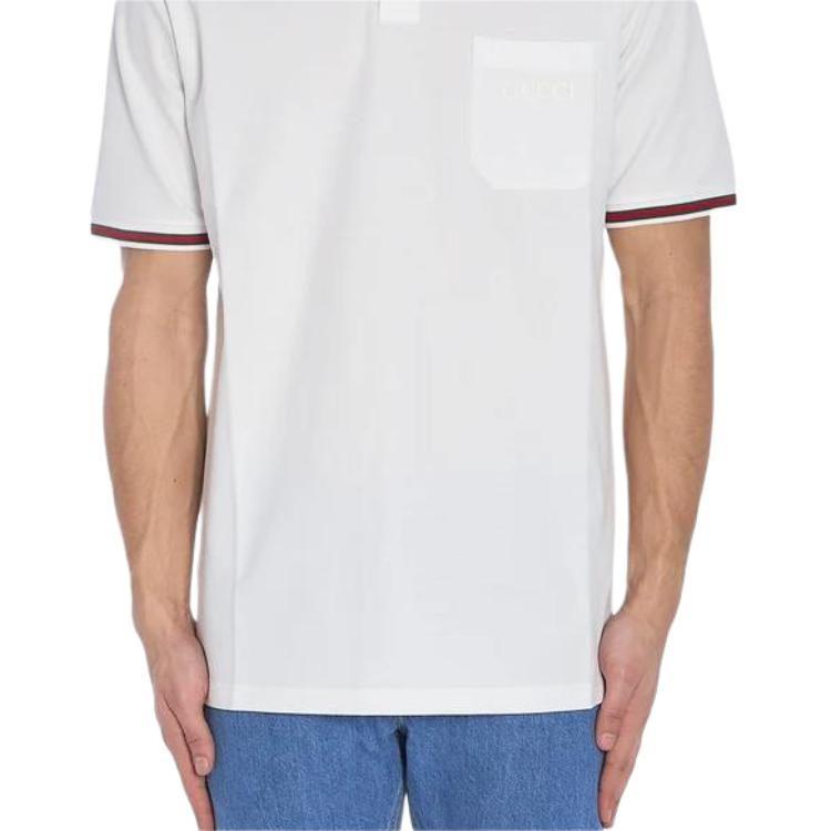 Gucci Logo Embroidered Short Sleeve Polo Shirt 795174XJG5C9733