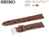 Watch Genuine Leather with Care Instructions [Seiko] Band, 18mm, Strap, Men's, (Brown)