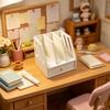 [J] 1Pcs Miniature Desktop Storage File Basket For 1/12 Dollhouse Mini File Cabinet Scene Playhouse Toy Ornament