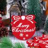 10PC Snowflake Printed Party Red Holiday Felt Coasters Table Decor Christmas Cup Mats Festive Absorbent Wool Beverage Decoration