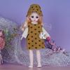 30cm Princess Doll Gift Set with Replaceable Clothes and Play House