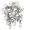Black 304 Stainless Steel Snap Swivels: Enhanced Quick-Snap, High-Tensile Strength Fishing Connector
