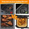 Engangs Air Fryer Papir Non-Stick Kjøkken Bake Airfryer Mat Oljetett Mikrobølger Grill Pad Bakepapir Liner Tilbehør