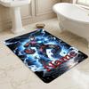 Personalized Name Superhero Power Living Room Non-Slip Area Rug Soft Carpet for Bedroom Playroom Sofa Office Home Decor Doormat