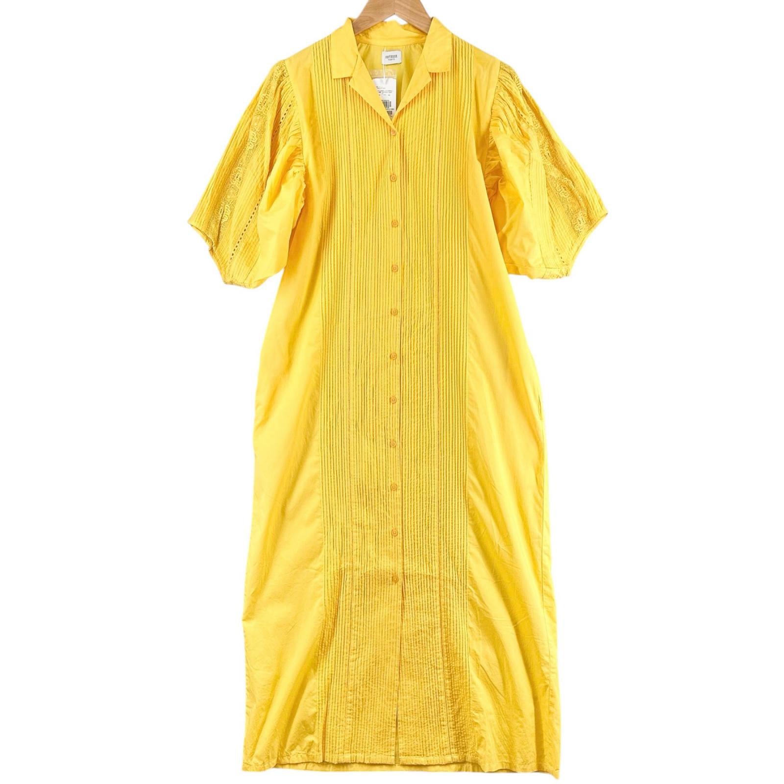 Ikitsuke Tokyo race one piece yellow Women 38 shirt used