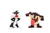 Jada Looney Tunes Metal Figs 4-Pack - Bugs Bunny, Tasmanian Devil, Daffy Duck, and Sylvester the Cat - Collectible 2.5-Inch Metal Figures