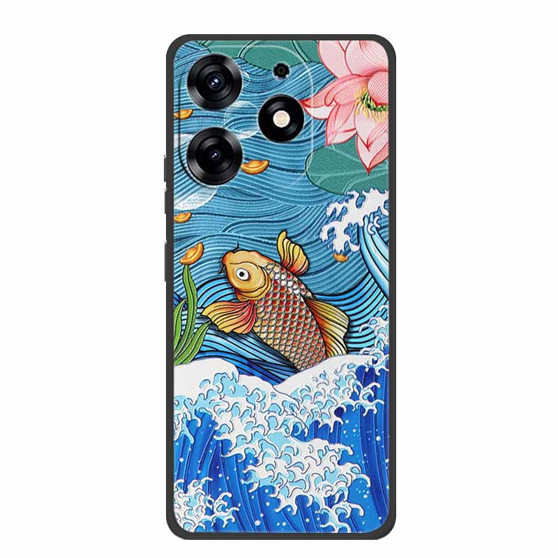 3D Emboss Case For Realme C61 Phone Case Relief Flowers Shockproof Silicone Soft Coque For Realme C61 Back Cover Case RealmeC61