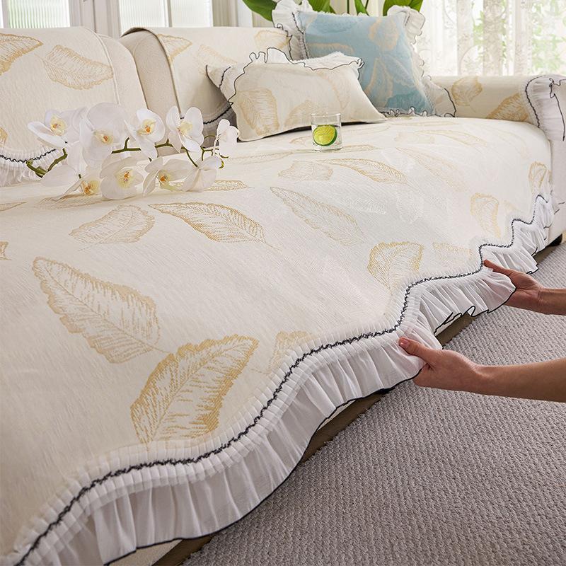 

Ice Silk Sofa Cushion Summer Non-Slip New Cool Seat Leather Sofa Seat Cushion Non-Slip Sofa Cover Cloth Towel 70*70cm