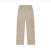 FILA Fleece Woven Casual Versatile Multi-Pocket Cargo Pants Women pants Beige F11W519801FBG