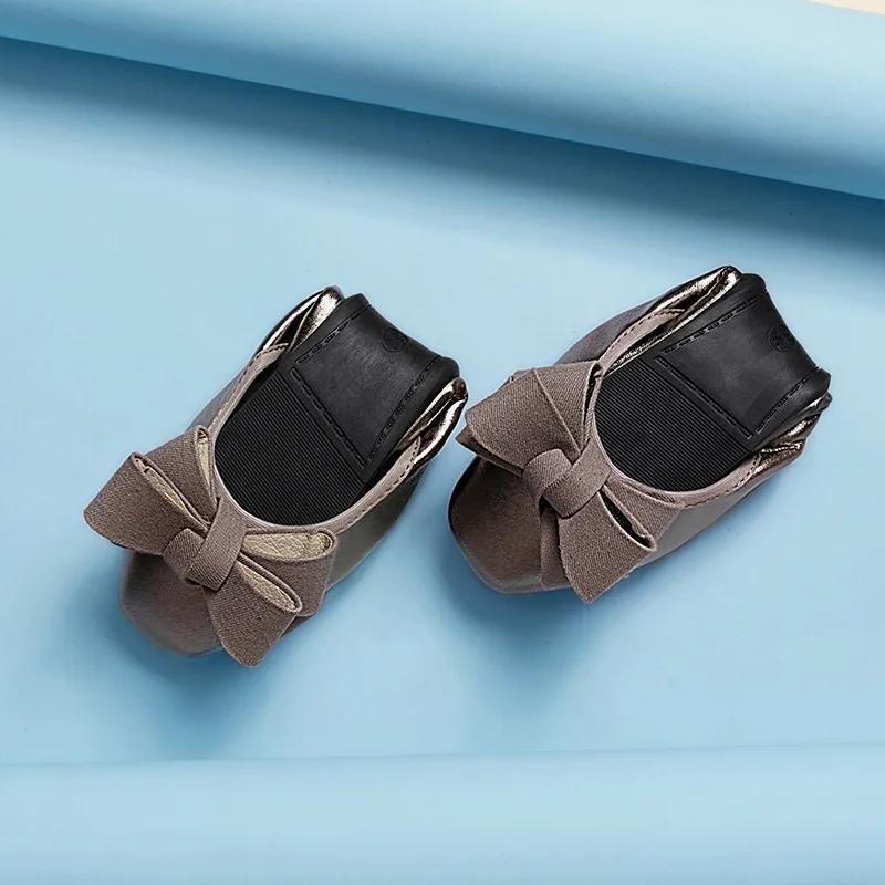 Fashion Bow Soft Women's Shoes Fashion New Versatile Flat Shoes Women Ballet Dance Shoes Spring/Autumn Round Toe Flats Woman Shoe