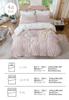 MILDLY Bedding Stylish Cotton Duvet Cover Rose Soft To the Jacquard Sophisticated Bed Cover Perfect for Personal or The Duvet Cover Features 8 Secure