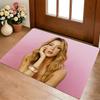 Pink Background Living Room Nonslip Area Rug Soft Carpet For Bedroom Game Playroom Sofa Office Home Decor Doormat Christmas Gift C9302800