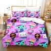 Cool Kpop Gabbys Dollhouse Bedding Set Single Twin Full Queen King Size Bed Set Adult Kid Bedroom Duvetcover Sets Anime Bed