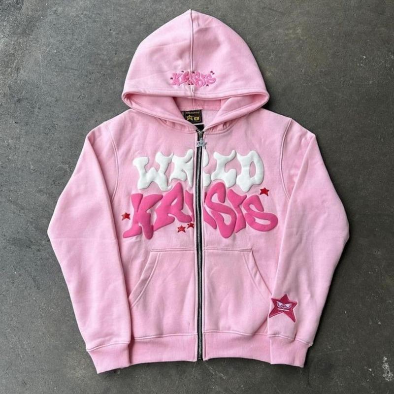 Harajuku High Street Colorful Fashion Letter Print Oversized
