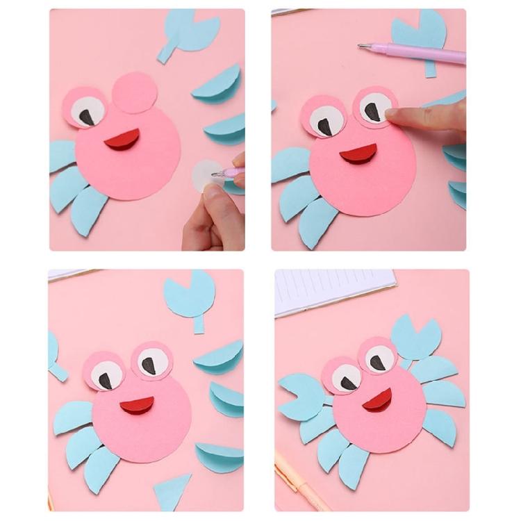12Pcs 6 Color Roller Glues Pen Quick Dry Drying Adhesive Apply Glues Like Writing for Art Craft Card Making Scrapbooking