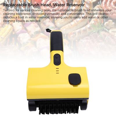 Brosse Électrique pour Grill Multi-Fonctionnelle Sans Fil Rechargeable Nettoyeur Électrique pour Grill Barbecue Carrelage de Cuisine